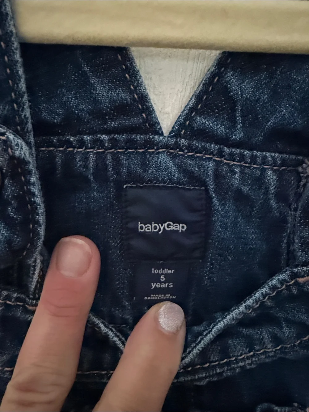 Baby GAP 5T Dark Blue Denim Kids Overalls